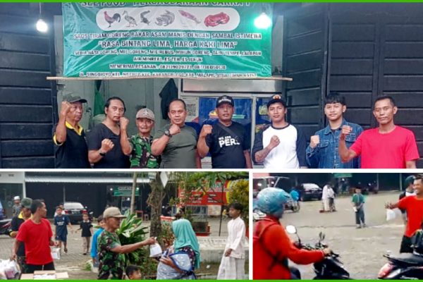 Bulan Penuh Berkah, Warung Seafood Persaudaraan Cakra 1 Bagikan Takjil kepada Pengguna Jalan