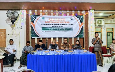 Musyawarah Desa Rebalas Bahas Perubahan RKPDES dan APBDES Tahun 2025, Selaras dengan Peraturan Kemendes