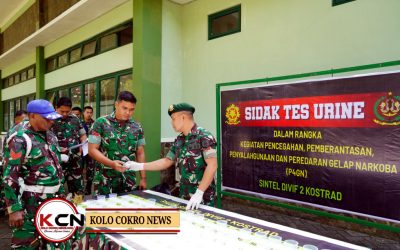 Divif 2 Kostrad Tegas Perangi Narkoba, Wujudkan Prajurit Berintegritas dan Tangguh