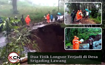 Dua Titik Longsor Terjadi di Desa Srigading Lawang, Akses Jalan Terputus dan Satu Rumah Warga Rusak