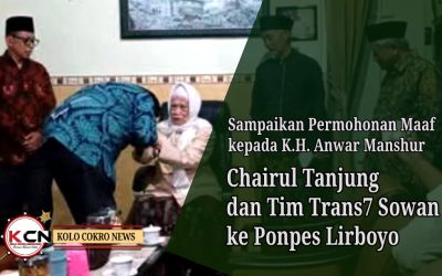 Chairul Tanjung dan Tim Trans7 Sowan ke Ponpes Lirboyo, Sampaikan Permohonan Maaf kepada K.H. Anwar Manshur