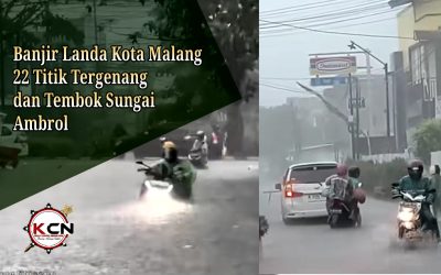 Banjir Landa Kota Malang, 22 Titik Tergenang dan Tembok Sungai Ambrol di Janti