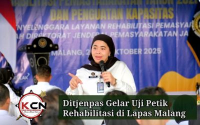 Dorong Layanan Pemasyarakatan yang Lebih Standar dan Berkualitas, Ditjenpas Gelar Uji Petik Rehabilitasi di Lapas Malang
