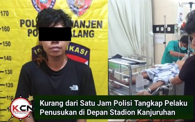Kurang dari Satu Jam, Polisi Tangkap Pelaku Penusukan di Depan Stadion Kanjuruhan