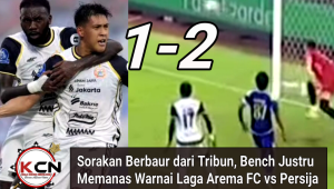 Sorakan Berbaur dari Tribun, Bench Justru Memanas Warnai Laga Arema FC vs Persija