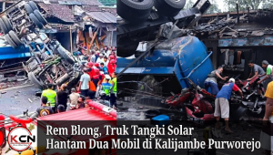 Rem Blong, Truk Tangki Solar Hantam Dua Mobil di Kalijambe Purworejo: Satu Tewas, Tiga Luka Berat