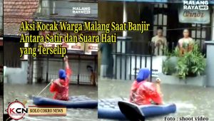 Aksi Kocak Warga Malang Saat Banjir, Antara Satir dan Suara Hati yang Terselip