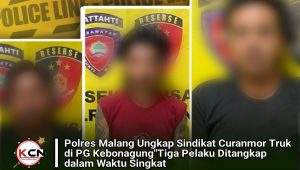 Polres Malang Ungkap Sindikat Curanmor Truk di PG Kebonagung, Tiga Pelaku Ditangkap dalam Waktu Singkat