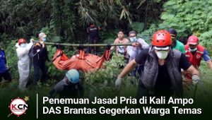 Penemuan Jasad Pria di Kali Ampo DAS Brantas Gegerkan Warga Temas