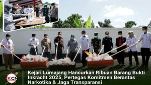 Kejari Lumajang Hancurkan Ribuan Barang Bukti Inkracht 2025, Pertegas Komitmen Berantas Narkotika & Jaga Transparansi