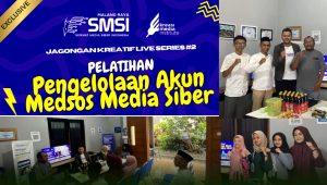 Jagongan Kreatif Live Series #2 SMSI Malang Raya Tekankan Profesionalisme Kelola Media Sosial