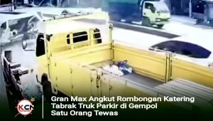 Gran Max Angkut Rombongan Katering Tabrak Truk Parkir di Gempol, Satu Orang Tewas