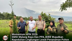 Momentum HPN 2026, SMSI Malang Raya dan PPA_BIRR Wujudkan Kepedulian Lingkungan Lewat Penanaman Pohon