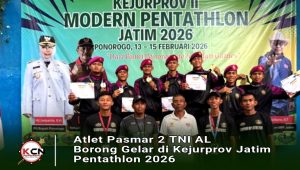 Atlet Pasmar 2 TNI AL Borong Gelar di Kejurprov Jatim Pentathlon 2026