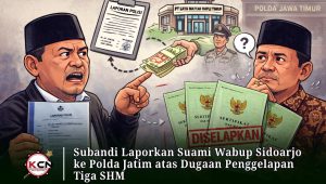 Subandi Laporkan Suami Wabup Sidoarjo ke Polda Jatim atas Dugaan Penggelapan Tiga SHM