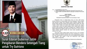 Surat Edaran Gubernur Jatim: Pengibaran Bendera Setengah Tiang untuk Try Sutrisno