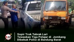 Sopir Truk Tabrak Lari Tewaskan Tiga Pelajar di Jombang Dibekuk Polisi di Bandung Barat