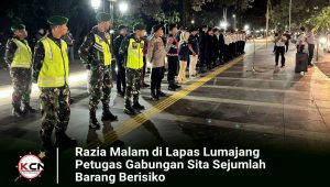 Razia Malam di Lapas Lumajang, Petugas Gabungan Sita Sejumlah Barang Berisiko