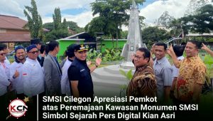 SMSI Cilegon Apresiasi Pemkot atas Peremajaan Kawasan Monumen SMSI, Simbol Sejarah Pers Digital Kian Asri