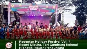 Pagentan Holiday Festival Vol. 4 Resmi Dibuka, Tari Gandrung Kolosal Hipnotis Ribuan Pengunjung