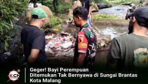 Geger! Bayi Perempuan Ditemukan Tak Bernyawa di Sungai Brantas Kota Malang