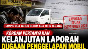 Korban Pertanyakan Kelanjutan Laporan Dugaan Penggelapan Mobil, Hampir Dua Tahun Belum Ada Titik Terang